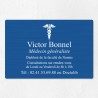 Plaque médecin personnalisée en aluminium 30x20cm