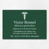Plaque médecin personnalisée en aluminium 30x20cm