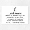 Plaque kiné personnalisée économique en PVC gravoply 30x20cm