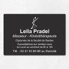 Plaque kiné personnalisée économique en PVC gravoply 30x20cm