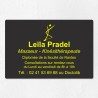 Plaque kiné personnalisée économique en PVC gravoply 30x20cm