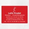Plaque kiné personnalisée en aluminium 30x20cm
