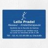 Plaque kiné personnalisée en aluminium 30x20cm