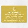 Plaque kiné personnalisée en aluminium 30x20cm