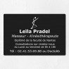 Plaque kiné personnalisée en aluminium 30x20cm