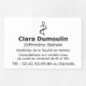 Plaque gravée pour infirmière libérale en plexiglas 30x20cm