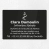 Plaque gravée pour infirmière libérale en plexiglas 30x20cm