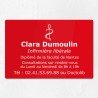 Plaque gravée pour infirmière libérale en plexiglas 30x20cm