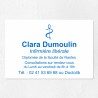 Plaque infirmière personnalisée économique en PVC gravoply 30x20cm
