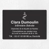 Plaque infirmière personnalisée économique en PVC gravoply 30x20cm