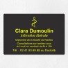 Plaque infirmière personnalisée économique en PVC gravoply 30x20cm