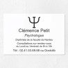 Plaque professionnelle pour psychologue en plexiglas 30x20cm