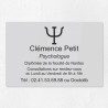 Plaque professionnelle pour psychologue en plexiglas 30x20cm