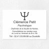 Plaque psychologue personnalisée économique en PVC économique 30x20cm