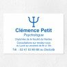 Plaque psychologue personnalisée économique en PVC économique 30x20cm