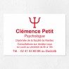 Plaque psychologue personnalisée économique en PVC économique 30x20cm