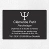 Plaque psychologue personnalisée économique en PVC économique 30x20cm