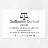 Plaque professionnelle pour avocat en plexiglas 30x20cm