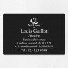 Plaque professionnelle pour notaire en aluminium 30x20cm