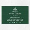 Plaque professionnelle pour notaire en aluminium 30x20cm