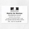 Plaque gravée pour mairie en plexiglas 30x20cm