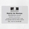 Plaque gravée pour mairie en plexiglas 30x20cm
