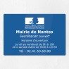 Plaque gravée pour mairie en plexiglas 30x20cm