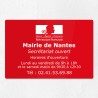 Plaque gravée pour mairie en plexiglas 30x20cm