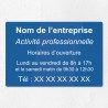 Plaque gravée pour entreprise en plexiglas 30x20cm