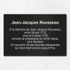 Plaque commémorative en plexiglas gravé 30x20cm