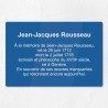 Plaque commémorative en plexiglas gravé 30x20cm