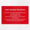 Plaque commémorative en plexiglas gravé 30x20cm