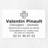 Plaque dentiste en plexiglas gravé 30x20cm