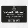 Plaque dentiste en plexiglas gravé 30x20cm
