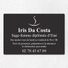 Plaque sage-femme économique en PVC gravoply 30x20cm