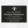 Plaque vétérinaire en plexiglas gravé 30x20cm