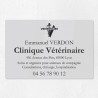 Plaque vétérinaire en plexiglas gravé 30x20cm