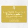 Plaque cabinet médical en aluminium 30x20cm