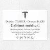 Plaque cabinet médical en plexiglas gravé 30x20cm