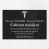 Plaque cabinet médical en plexiglas gravé 30x20cm