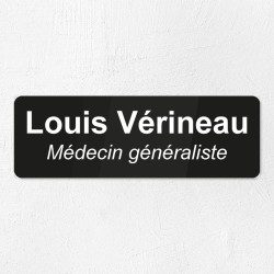 Plaque porte de cabinet médical en plexiglas gravé 15x5cm
