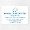 Plaque ostéopathe économique en PVC gravoply 30x20cm