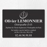 Plaque ostéopathe économique en PVC gravoply 30x20cm