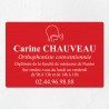 Plaque orthophoniste en aluminium 30x20cm