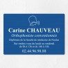 Plaque orthophoniste en aluminium 30x20cm