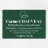 Plaque orthophoniste en aluminium 30x20cm
