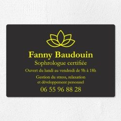 Plaque sophrologue économique en PVC gravoply 30x20cm