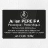 Plaque podologue en plexiglas gravé 30x20cm