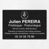 Plaque podologue en aluminium 30x20cm