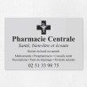 Plaque pharmacie en plexiglas gravé 30x20cm